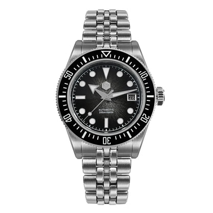 40mm Men's Luxury Diver Watch 200m Waterproof Gray Dial