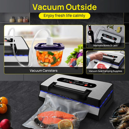 Automatic Vacuum Sealer Machine with Built-in Cutter & Storage