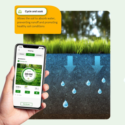 Smart 8-Zone Garden Irrigation Controller for Lawn & Courtyard