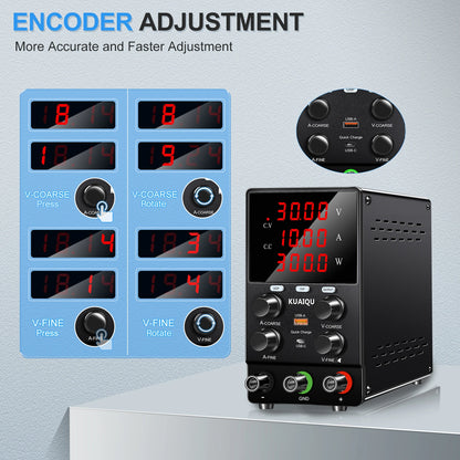 Portable Lab Bench Power Supply 60V 5A Digital Screen