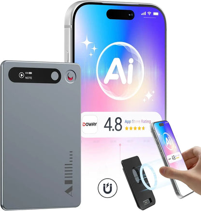 64GB AI Voice Recorder with Transcription and Summaries