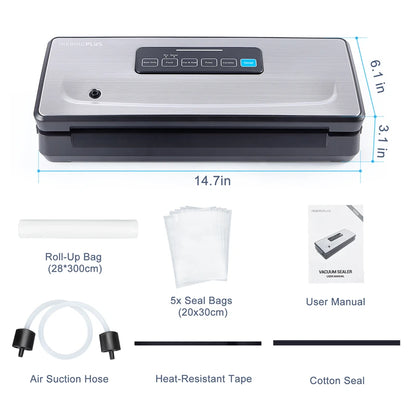 Versatile Kitchen Vacuum Sealing Machine for Dry & Moist Foods