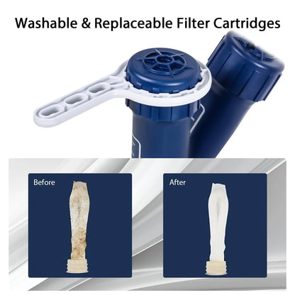 Manual Water Purifier Pump 0.01μm Filter 3000L
