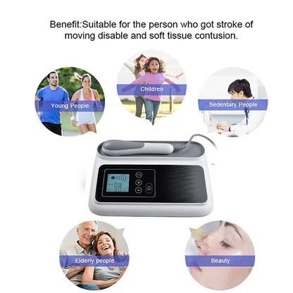 1MHz Ultrasonic Physiotherapy Machine with LCD Screen