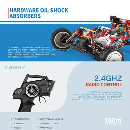 1/10 4WD RC Car High-Speed Drift 45km/h