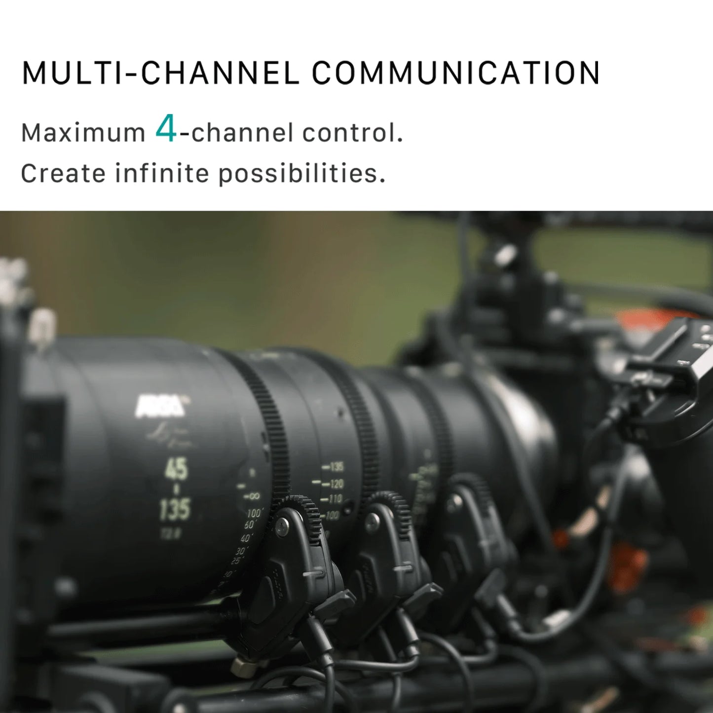Rechargeable Wireless Lens Motor with Follow Focus