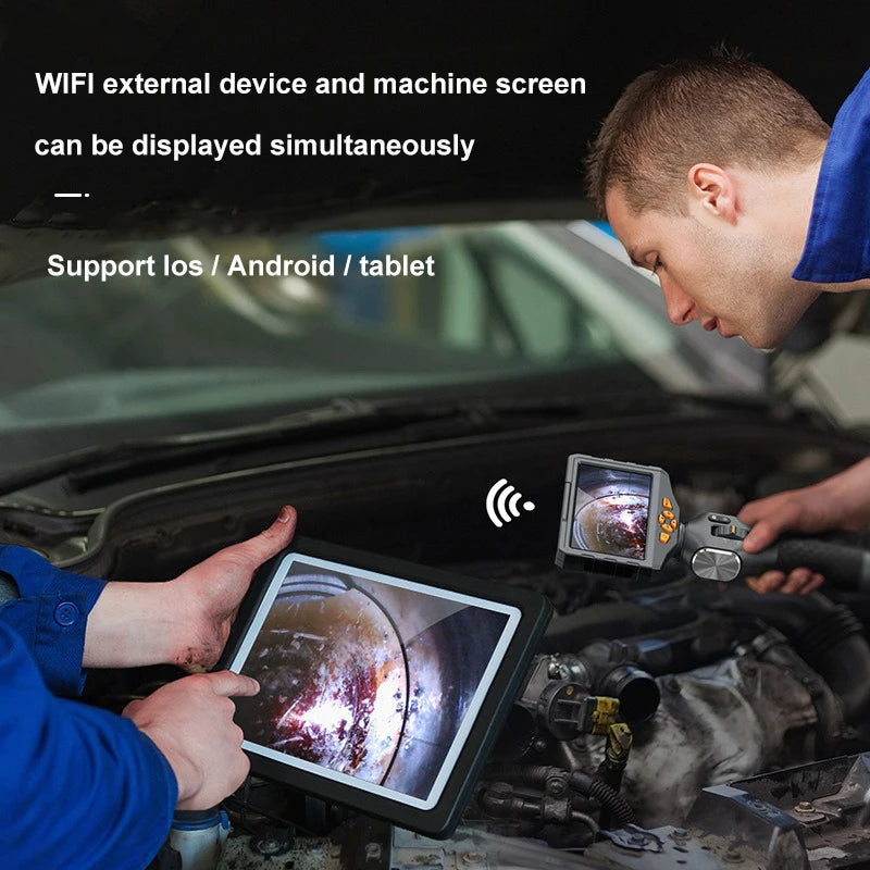 5.5mm Dual Steering Endoscope Camera 1080p with 5" Display