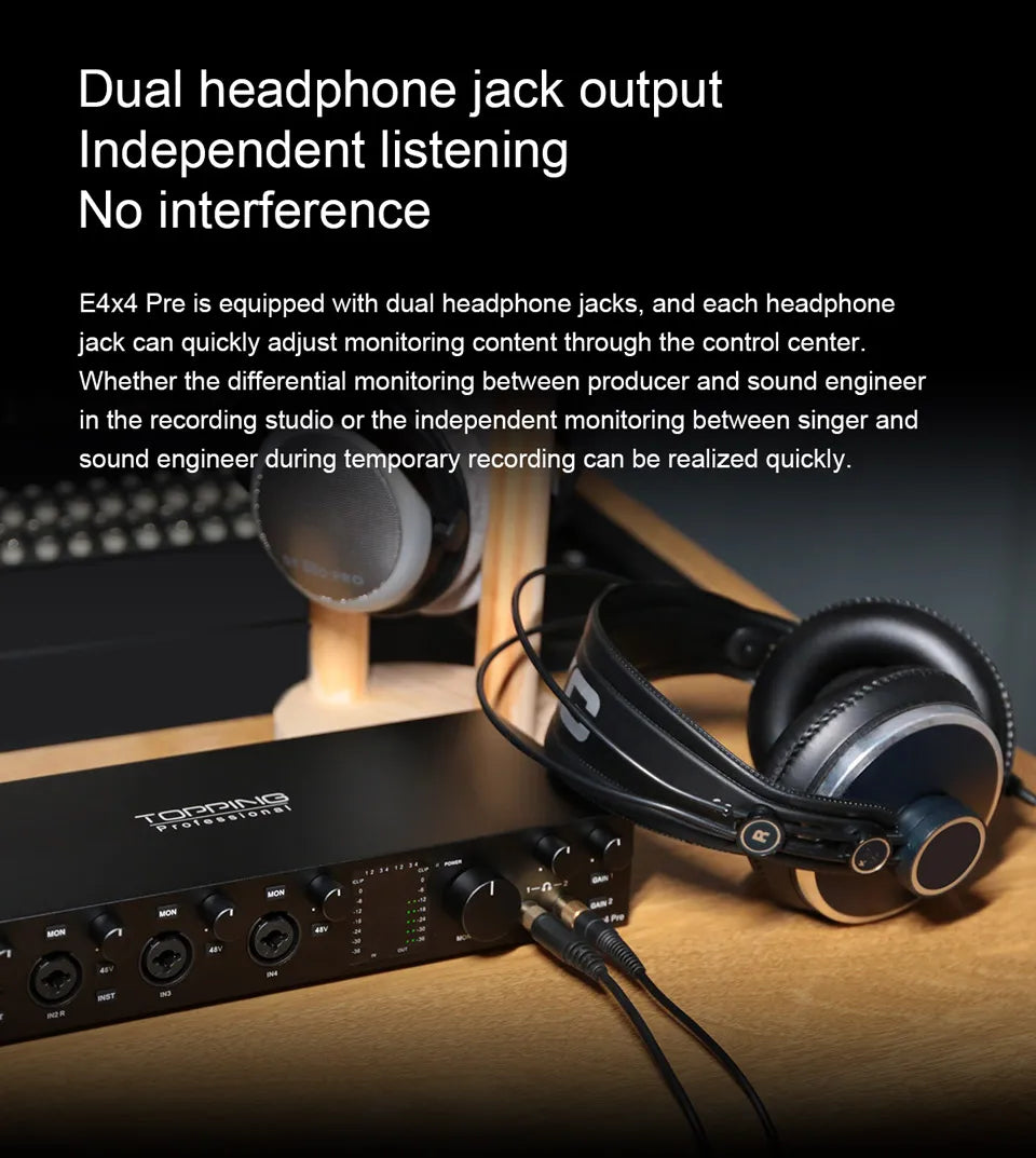 Pre-Professional 8 Channel Audio Interface with 4 LoopBack