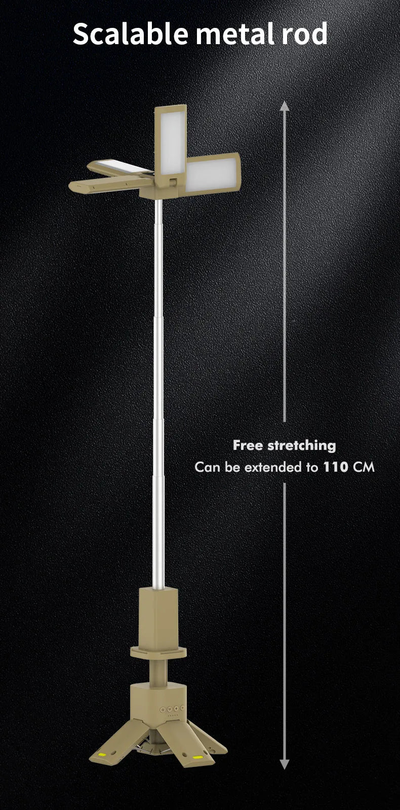 Telescopic Super Bright Lantern with Magnetic Base 14000mAh