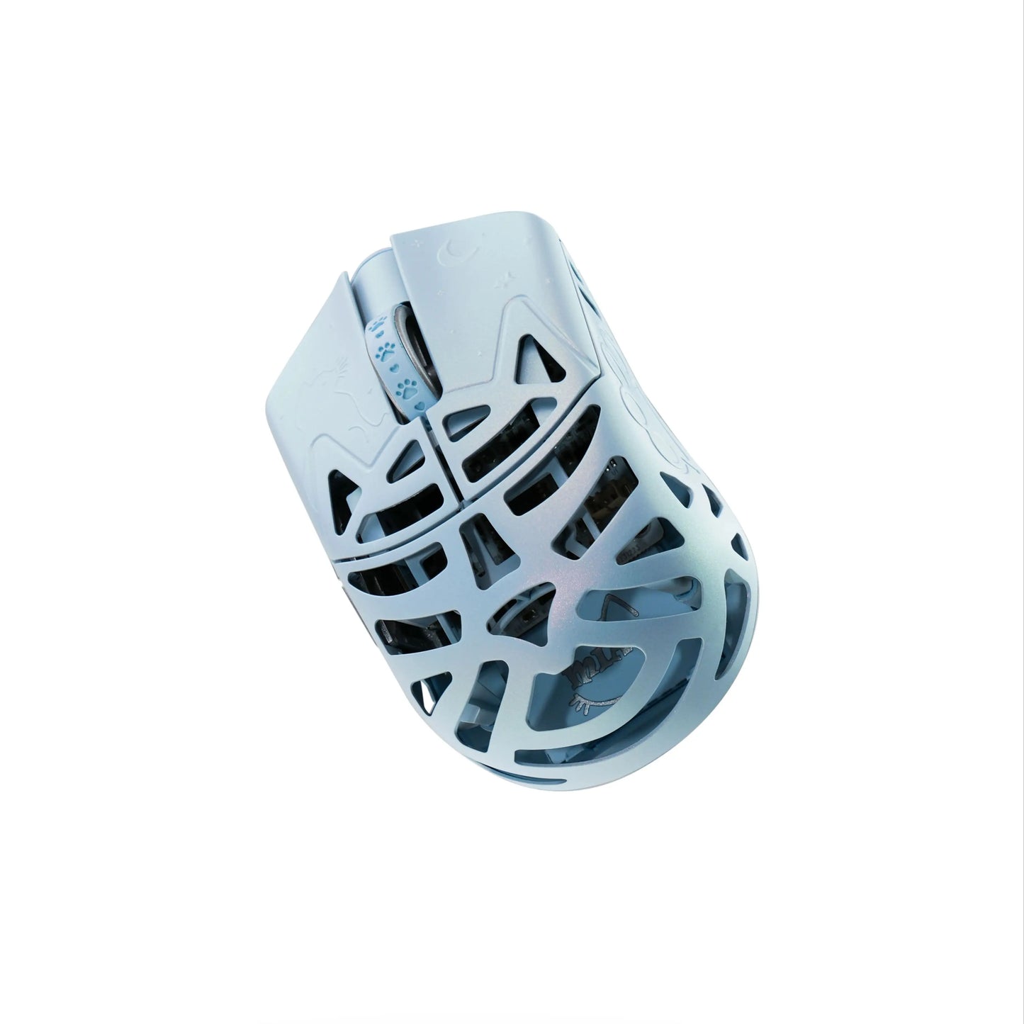 Ice Blue Gaming Mouse Ultra-Light PAW3950HS Sensor