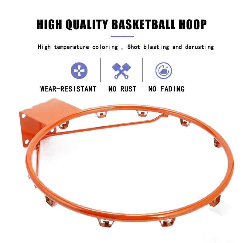 45cm Standard Basketball Hoop Indoor Outdoor Training Black