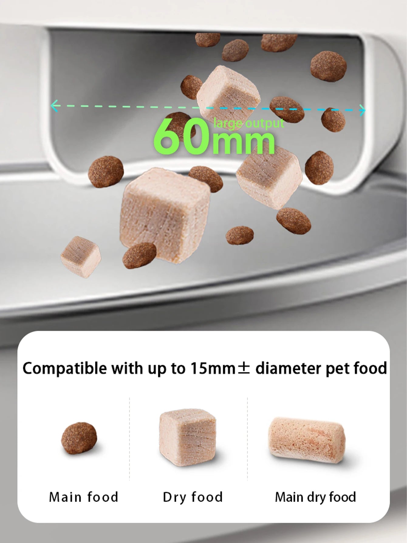 Smart Pet Feeder 2L with 1080p Camera