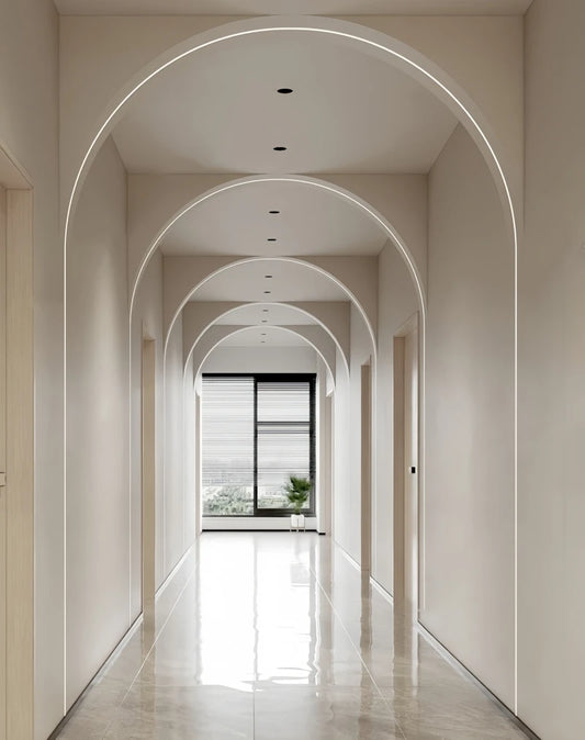 Flexible LED Profile with Diffuser for Interior Lighting