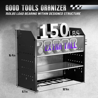 Power Tool Battery Holder Wall Rack Storage System