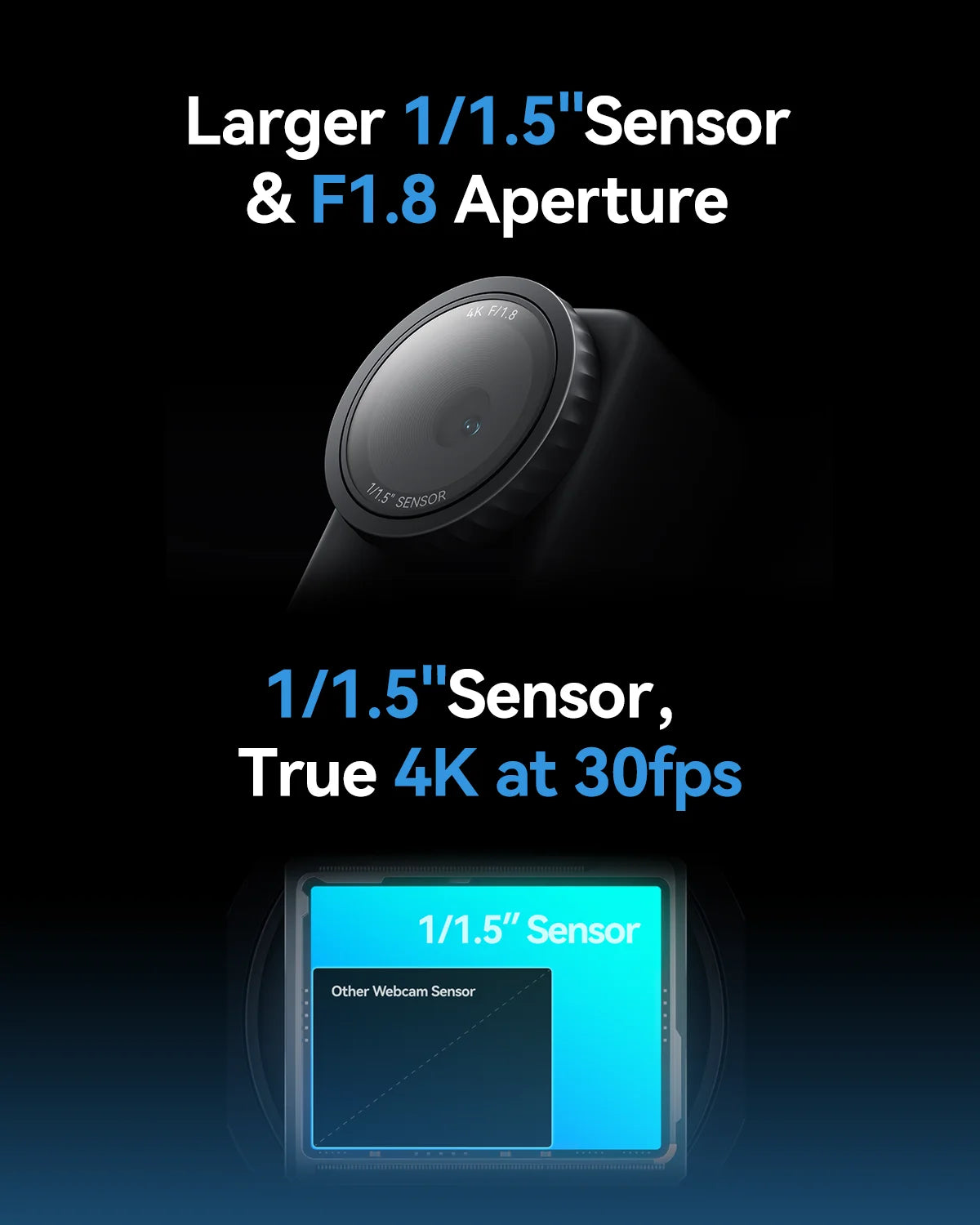 4K Live Streaming Webcam with Auto Tracking Mic Camera Kit