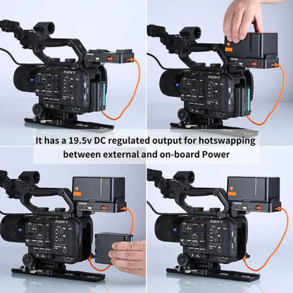 V-Mount Battery Plate Hot Swap USB-C PD D-Tap FX6
