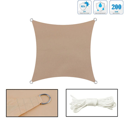 3x6m Waterproof Outdoor Sunshade Sail UV Resistant