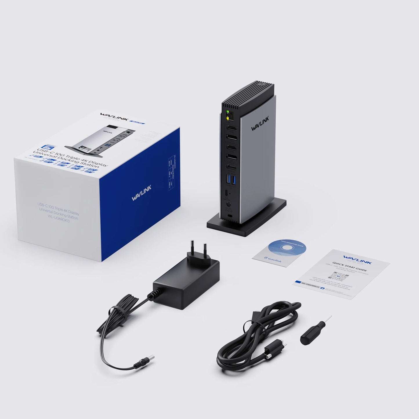 Dual 4K USB-C Display Link Docking Station