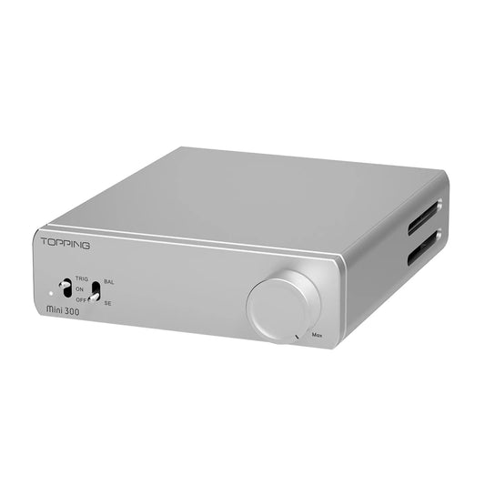 Mini Class D Desktop Amplifier Silver 140W x2