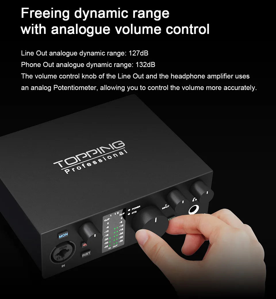 Black Portable Sound Card for Live Streaming & Podcasting
