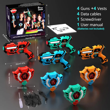 Real-Time Laser Tag Set for Kids Teens & Adults