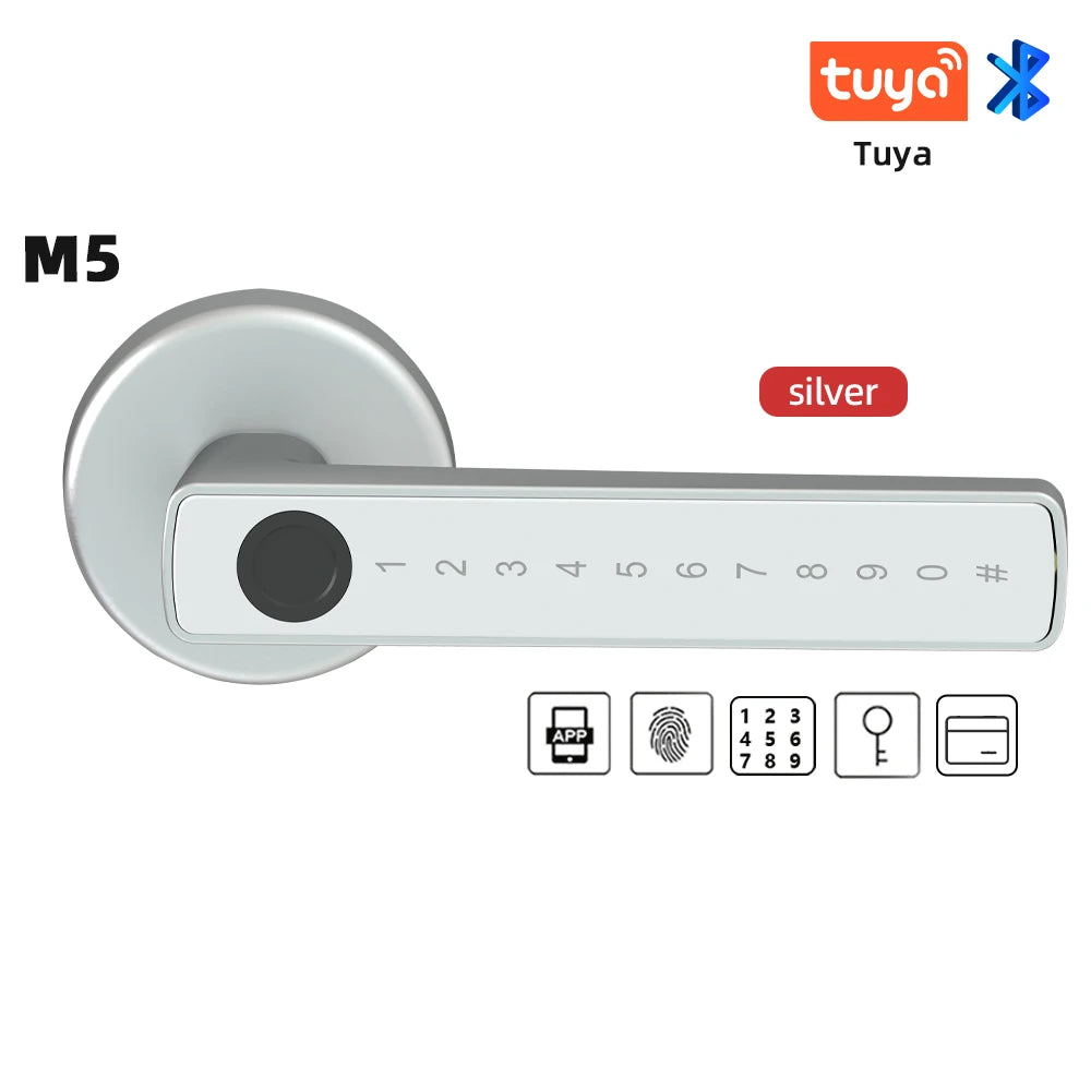 Smart Fingerprint Door Lock with Keypad and App Control