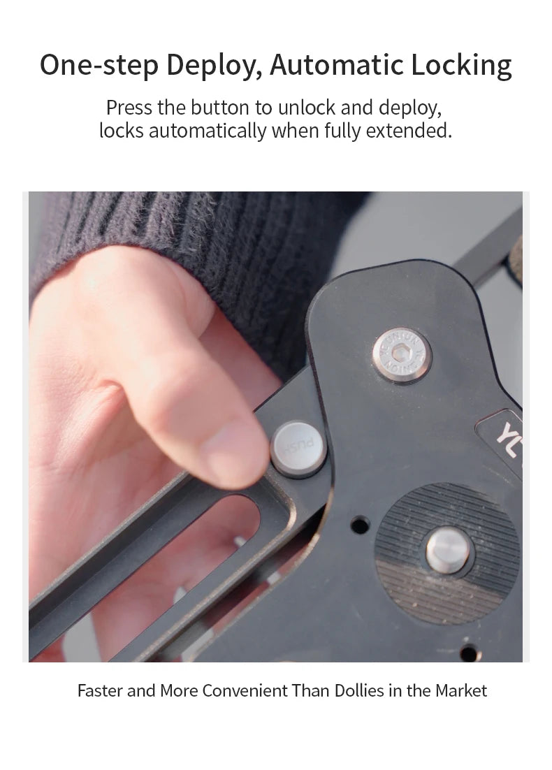 Monopod Dolly with Quick Release Knob for Tripod