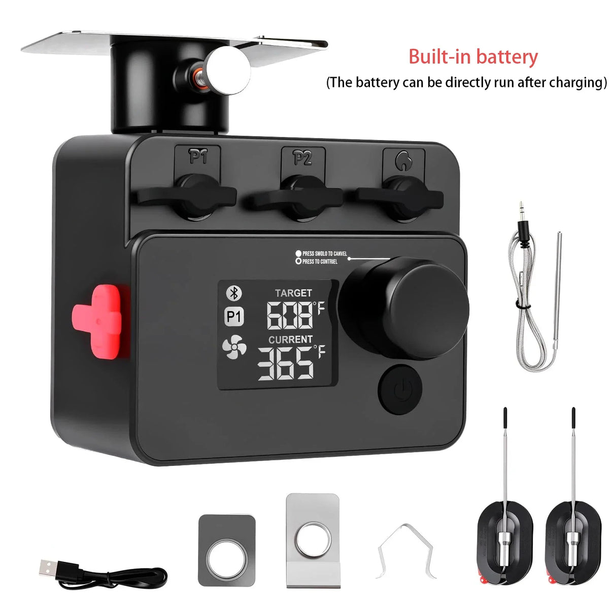 Digital Bluetooth Oven Thermometer with Mobile App