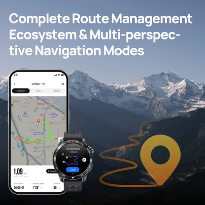 Dark Gray Waterproof Smartwatch with Bluetooth Calling