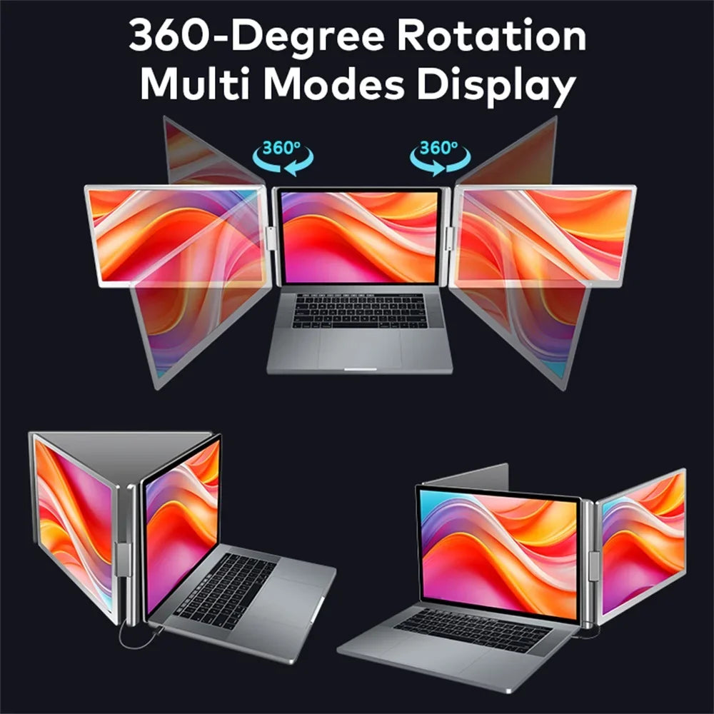 16" Foldable LCD Monitor for Work & Gaming