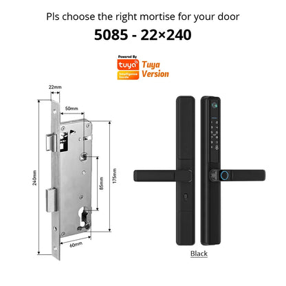 Outdoor Waterproof Sliding Door Lock with App Control