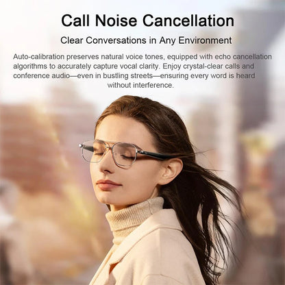 Gradient Grey Smart Audio Glasses with Bluetooth 5.2