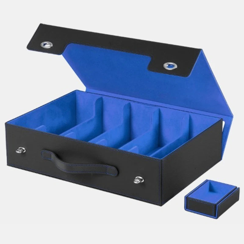 5-Row Trading Card Storage Box with Handle 3900+ Capacity