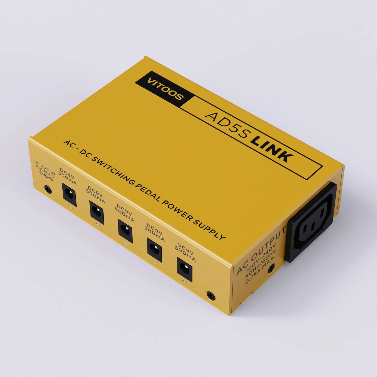 Compact Isolated Effect Pedal Power Supply for Clean Sound