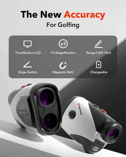 7X Golf Rangefinder with Slope 1200 Yard Rechargeable