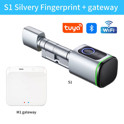 Smart Fingerprint Door Lock Cylinder with PIN Bluetooth