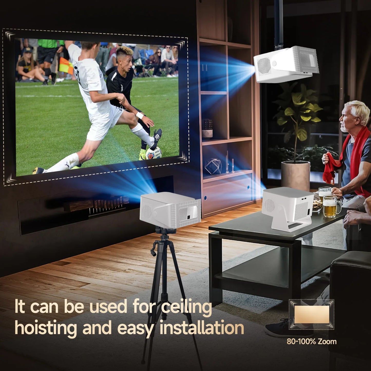 4K Native Full HD Projector with Auto Focus Bluetooth