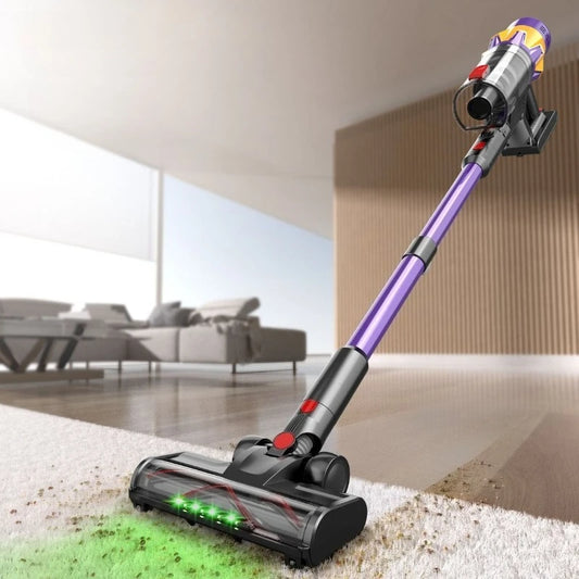 Purple Portable 50kPa Suction Vacuum with Detachable Battery