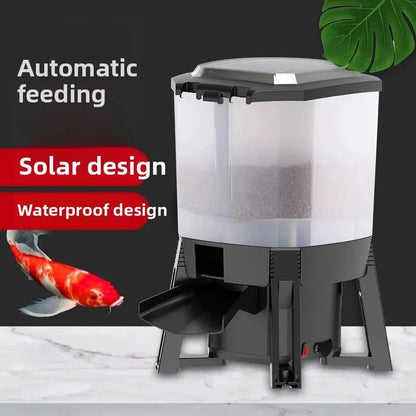 10L Solar Powered Automatic Fish Feeder