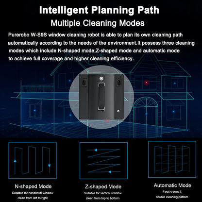 Smart Window Cleaning Robot with APP & Water Spray