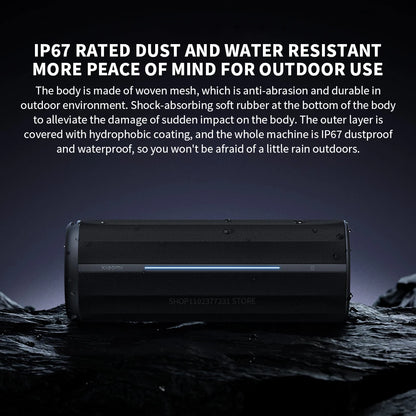 Portable Bluetooth 5.3 Speaker 40W IP67 Waterproof Gray