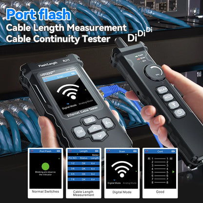 Professional Ethernet Cable Tester for Flash & POE