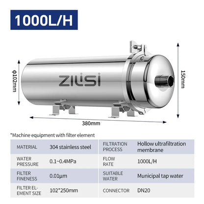 Commercial & Home PVDF Water Filter 1000L Capacity