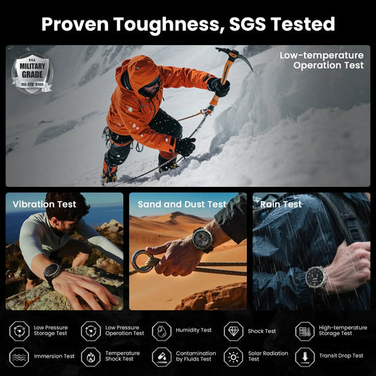 Outdoor GPS Smartwatch Health Tracking Bonus Strap