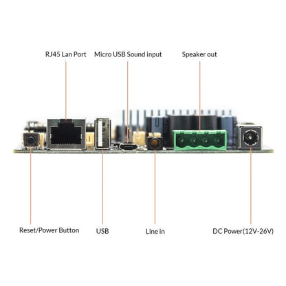 Multiroom WiFi Stereo Amp Board with Remote and DAC