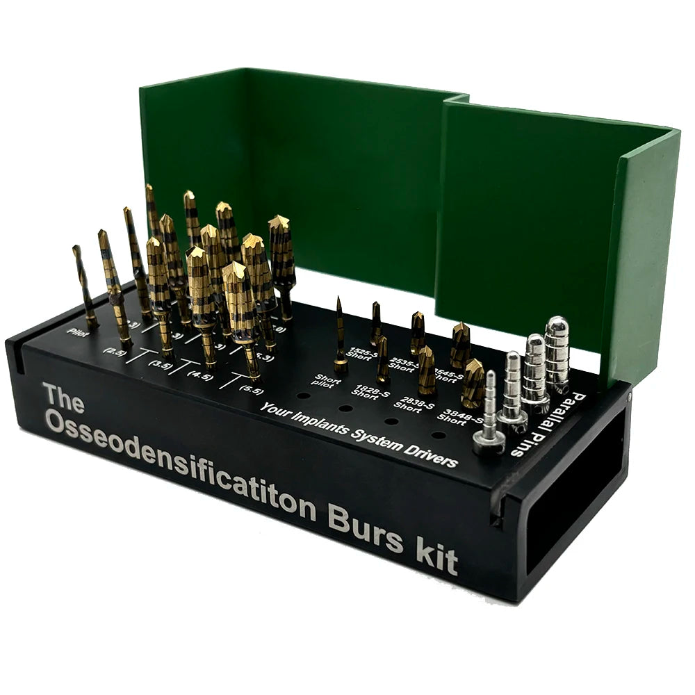 24PCS Dental Implant Surgical Kit with Osseodensification Drills