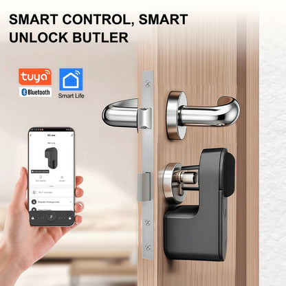 Smart Door Lock Fingerprint Password IC Card Bluetooth