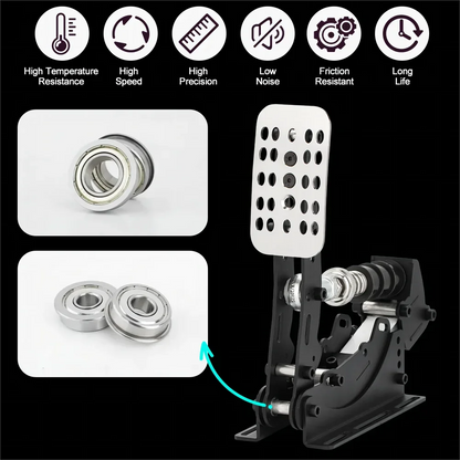 Adjustable Pressure Pedal Set for PC Racing Simulators