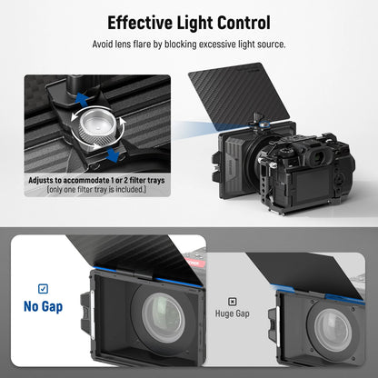 Carbon Fiber Matte Box for DSLR and Mirrorless Cameras