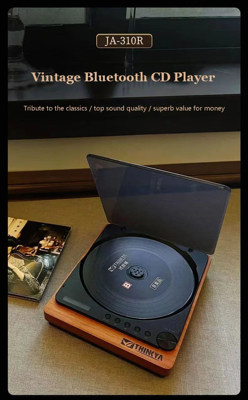 Vintage Style CD Player with USB & Bluetooth 5.1